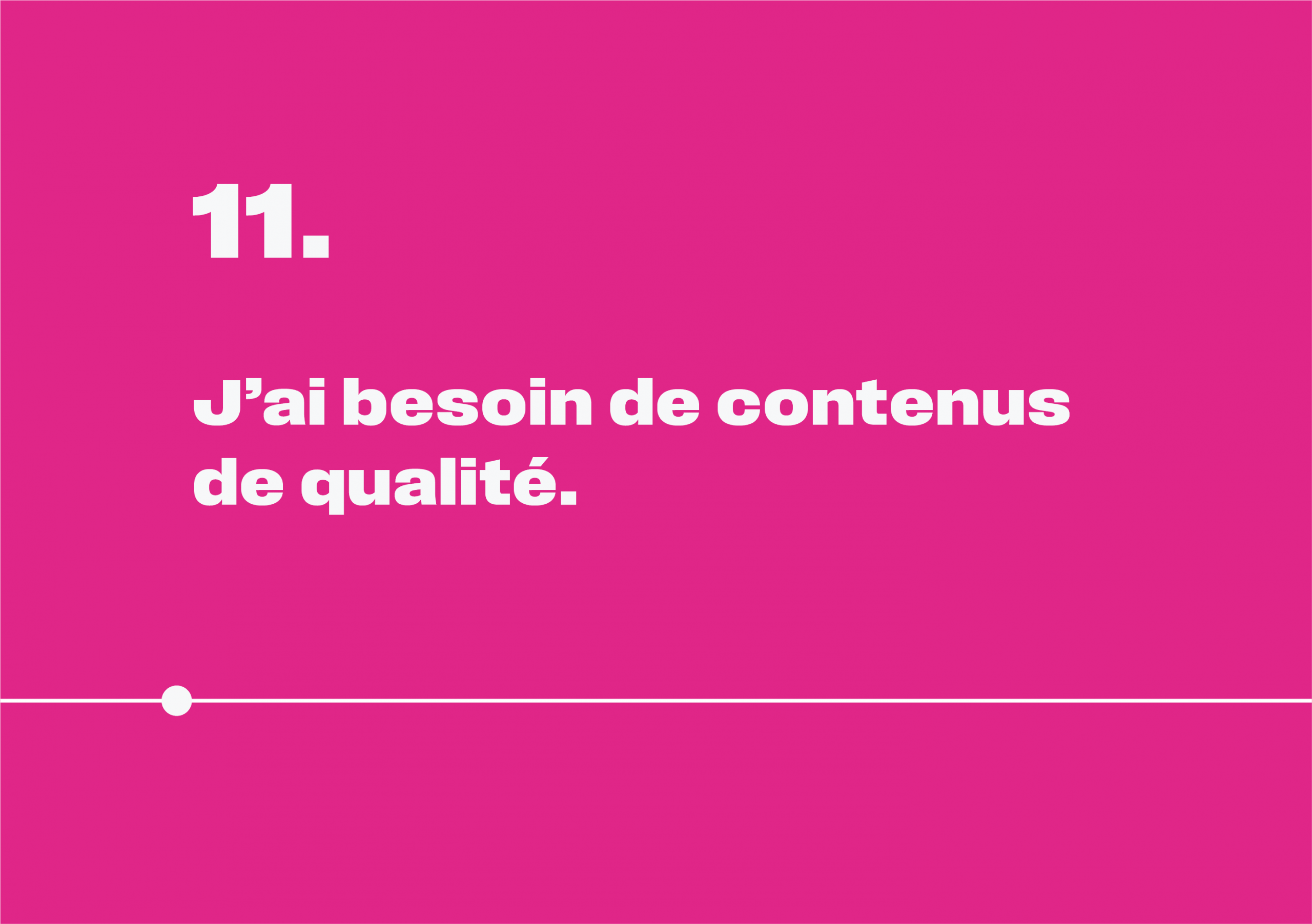 Création de contenus de qualité à fort engagement