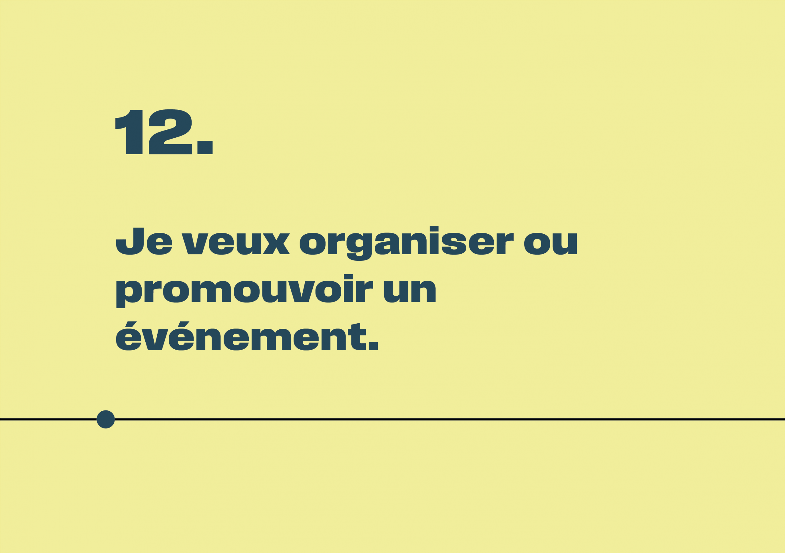 Organiser et promouvoir un événement