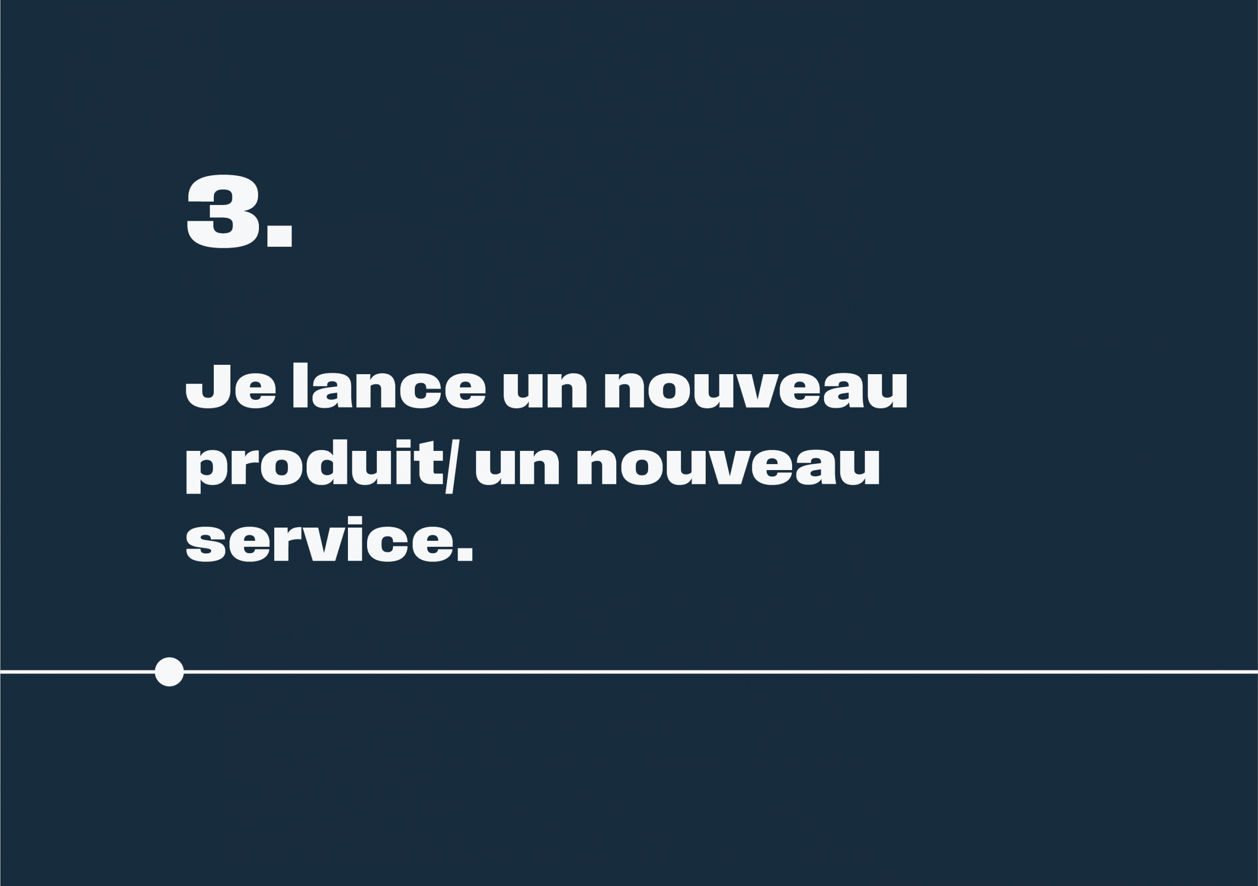 Lancement d'un nouveau produit service